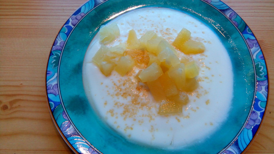 Leichtes Ananas - Dessert mit Joghurt von Gummiadler | Chefkoch.de