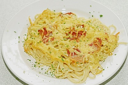 Spaghetti - Auflauf mit Speck 19