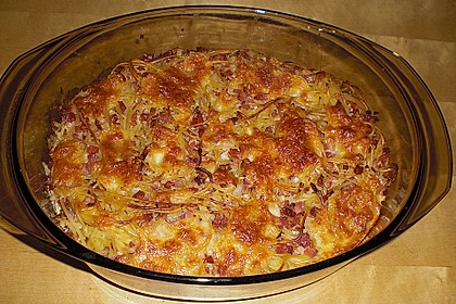 Spaghetti - Auflauf mit Speck 33
