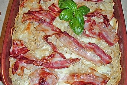 Spaghetti - Auflauf mit Speck 12
