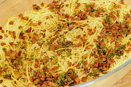 Spaghetti - Auflauf mit Speck 42