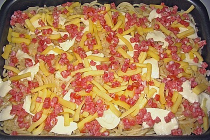 Spaghetti - Auflauf mit Speck 60