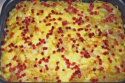 Spaghetti - Auflauf mit Speck 22