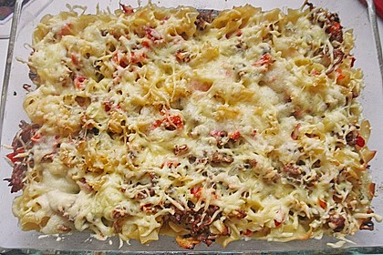 Spaghetti - Auflauf mit Speck 20