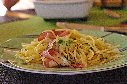 Spaghetti - Auflauf mit Speck 6