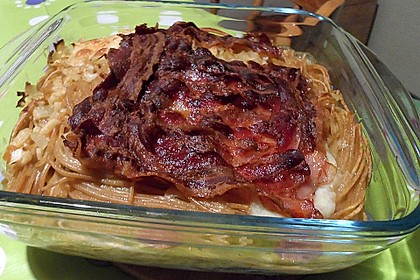 Spaghetti - Auflauf mit Speck 81