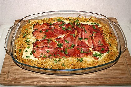 Spaghetti - Auflauf mit Speck 7