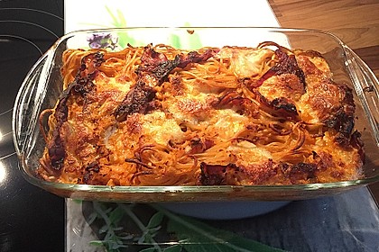 Spaghetti - Auflauf mit Speck 56