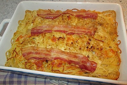 Spaghetti - Auflauf mit Speck 68