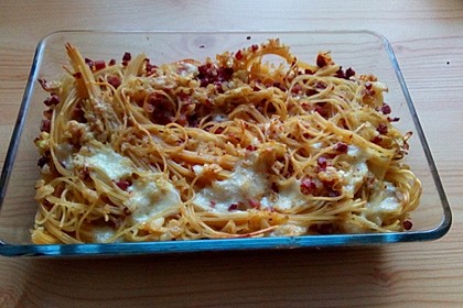Spaghetti - Auflauf mit Speck 74