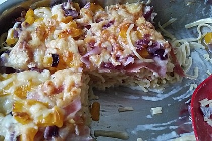 Spaghetti - Auflauf mit Speck 69