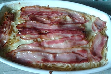 Spaghetti - Auflauf mit Speck 59