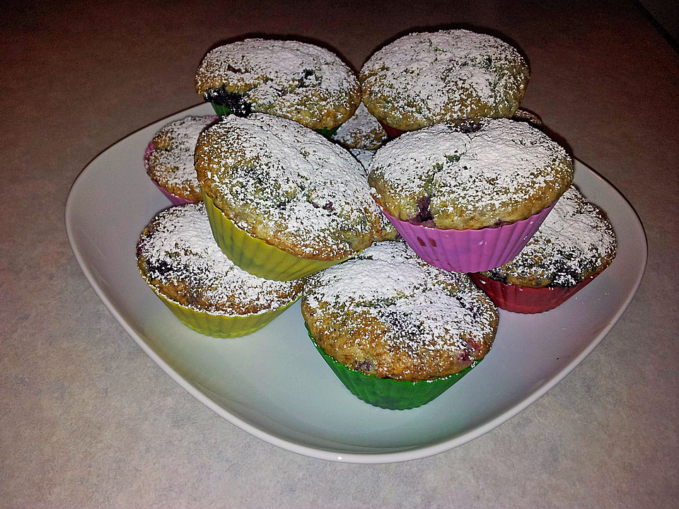 Himbeermuffins mit saurer Sahne | Chefkoch.de