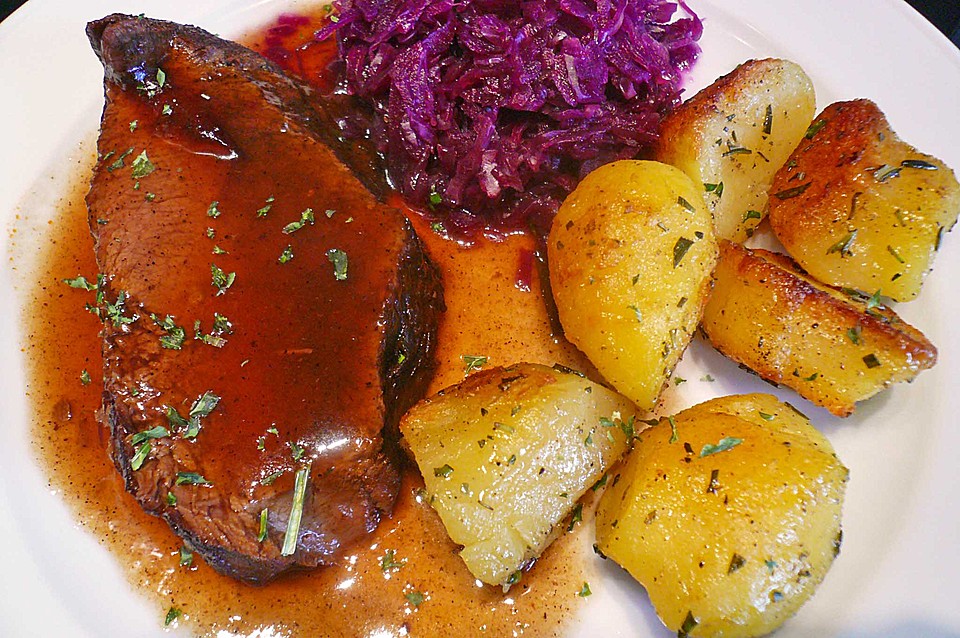 Rinderbraten mit Rotweinsauce - Ein schönes Rezept | Chefkoch.de