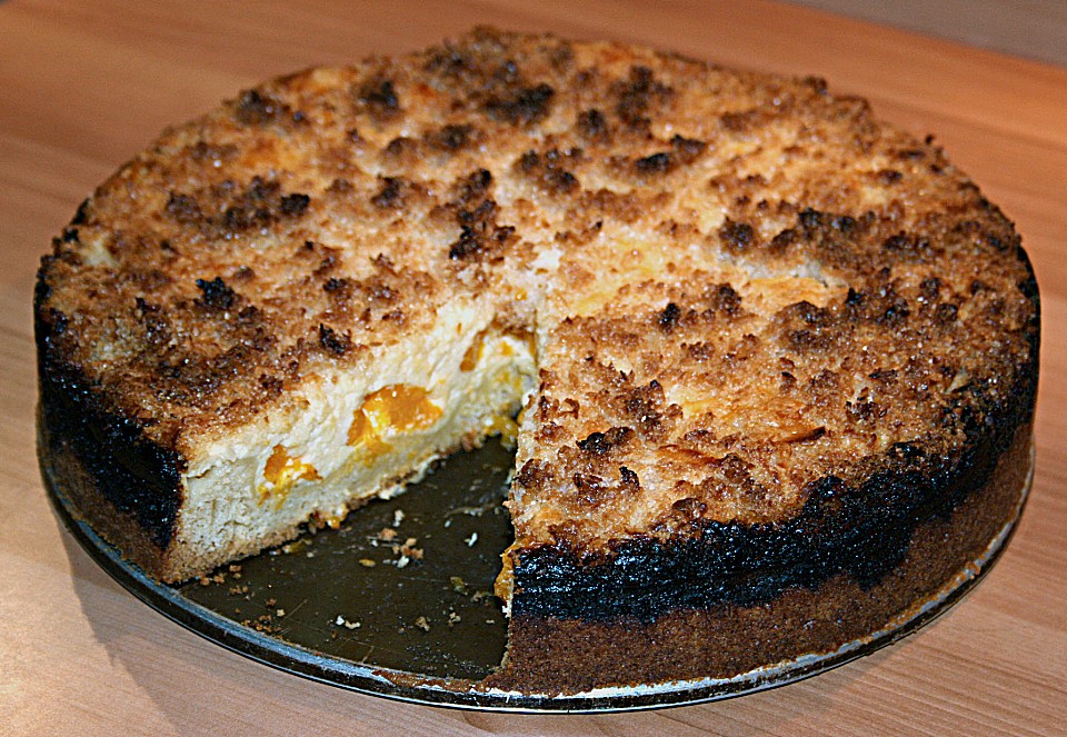 Mandarinen - Käsekuchen mit Kokosstreusel von naschkatze65 | Chefkoch.de