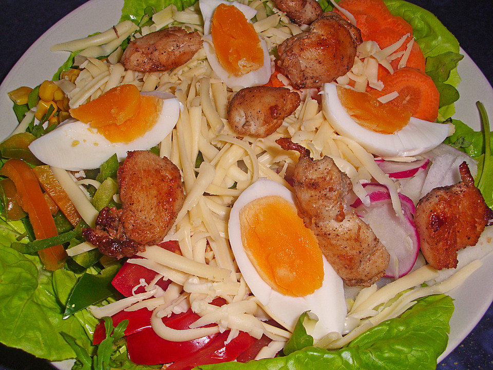 Salatteller mit Putenbrust Neue Welt | Chefkoch.de
