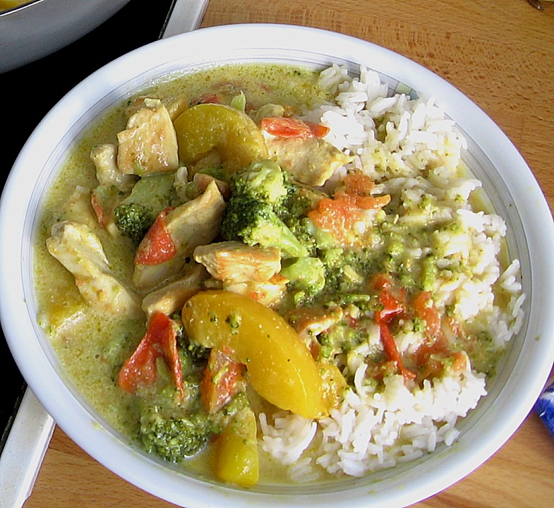 Gelbes Curry mit Pfirsichen von frotz | Chefkoch.de