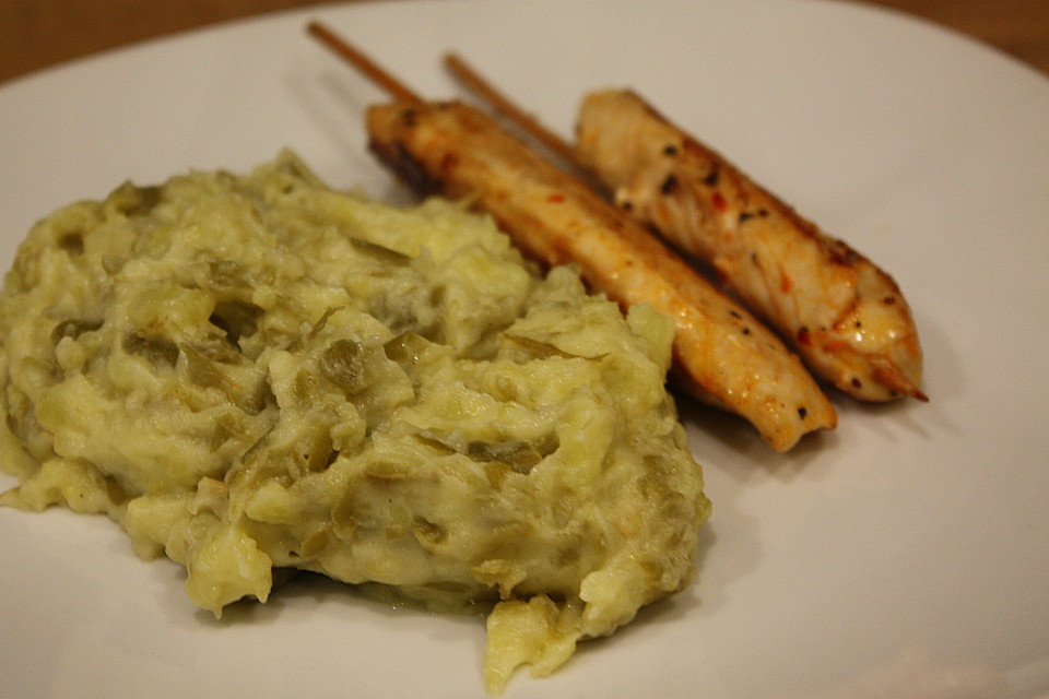 Bohnen - Kartoffelpüree mit saurer Sahne von Koelkast | Chefkoch.de