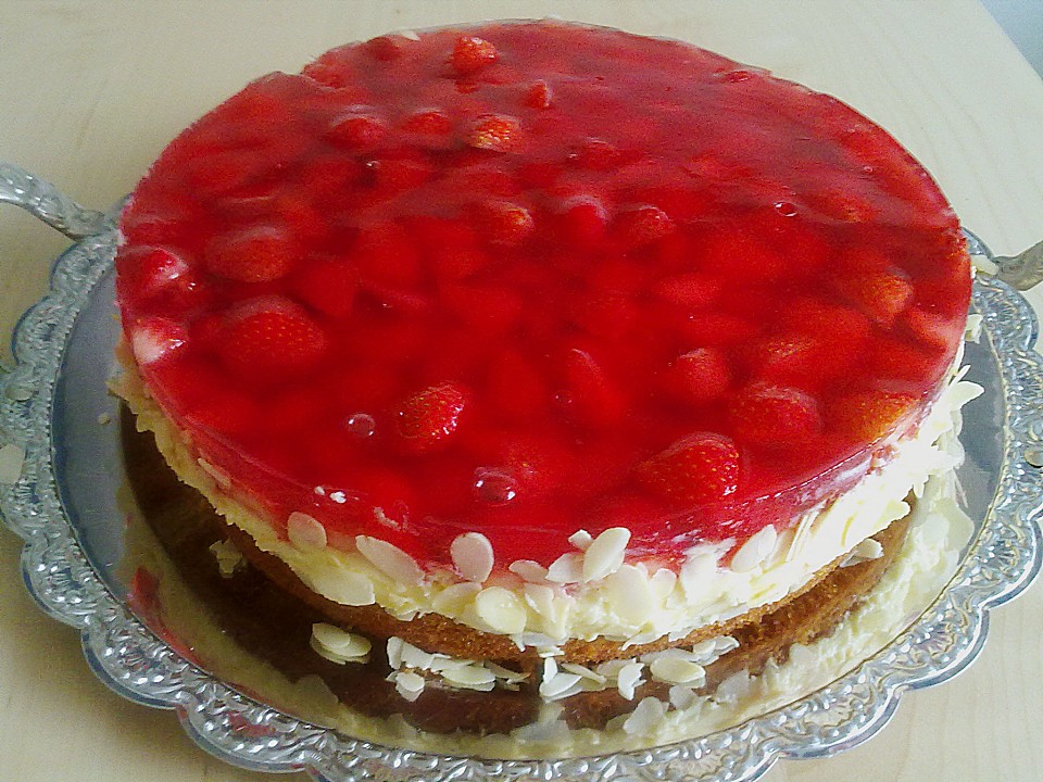 Erdbeer-Kuchen mit Vanillecreme von Noeri | Chefkoch.de