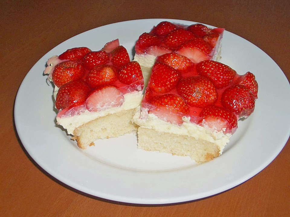Erdbeer-Kuchen mit Vanillecreme von Noeri | Chefkoch.de