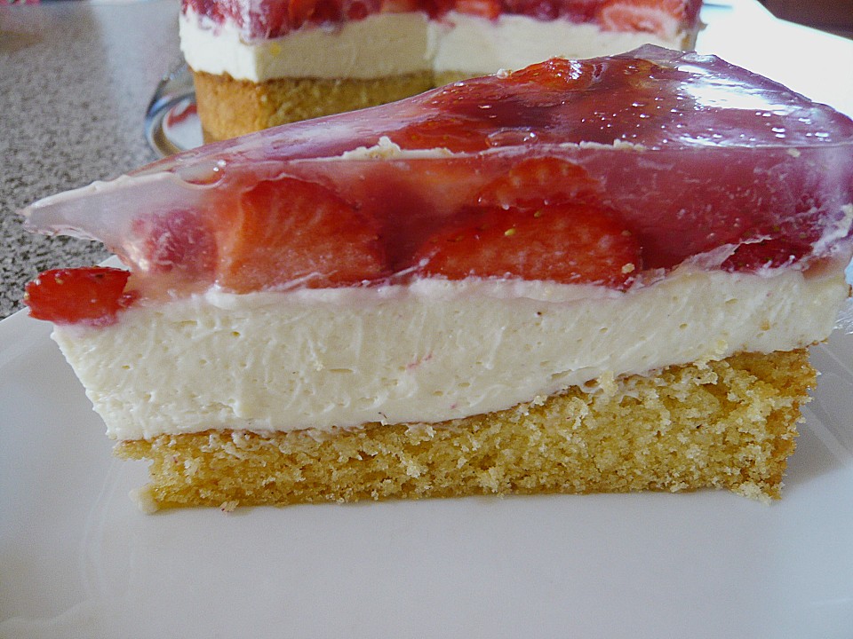 27+ schön Fotos Kuchen Vanillecreme - Erdbeer-Kuchen mit Vanillecreme ...