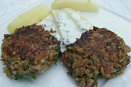 Grünkern - Frikadellen mit Joghurtsauce 5