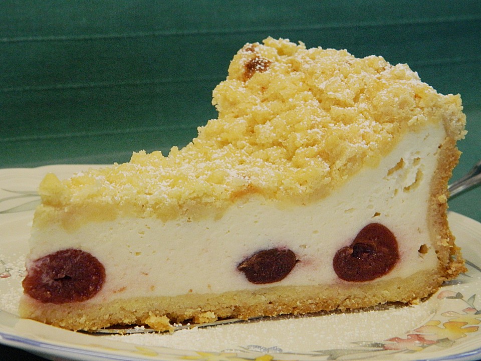 Käsekuchen mit Kirschen - Ein sehr schönes Rezept | Chefkoch.de