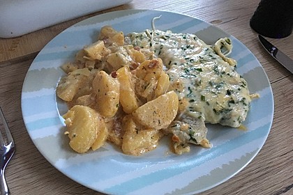 Bratkartoffelauflauf mit Schnitzel 34