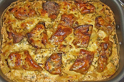 Bratkartoffelauflauf mit Schnitzel 21