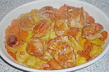 Bratkartoffelauflauf mit Schnitzel 51