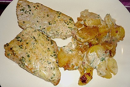Bratkartoffelauflauf mit Schnitzel 20