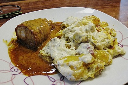 Bratkartoffelauflauf mit Schnitzel 49