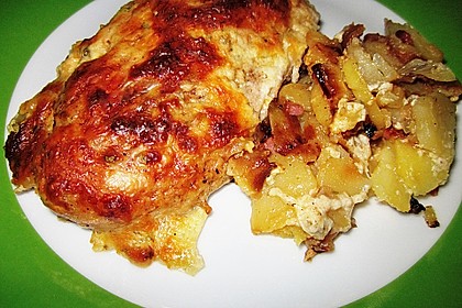 Bratkartoffelauflauf mit Schnitzel 27