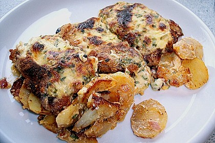 Bratkartoffelauflauf mit Schnitzel 25