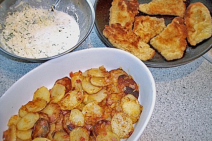 Bratkartoffelauflauf mit Schnitzel 14