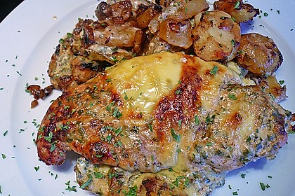 Bratkartoffelauflauf mit Schnitzel 7