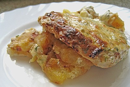 Bratkartoffelauflauf mit Schnitzel 2