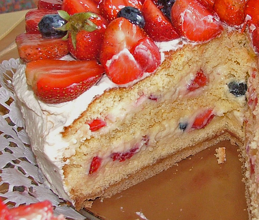 Erdbeer - Vanille - Torte von Heddu | Chefkoch.de