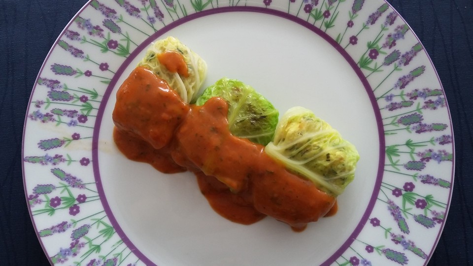 Wirsing - Rouladen mit Schafskäse - Hirse - Füllung von youdid ...