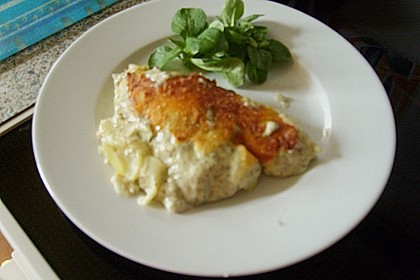 Kartoffelauflauf mit Lachs 6