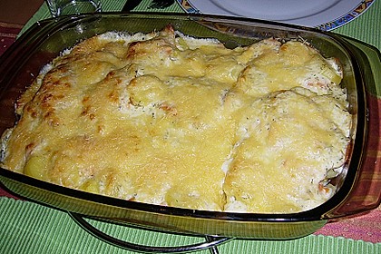 Kartoffelauflauf mit Lachs 4