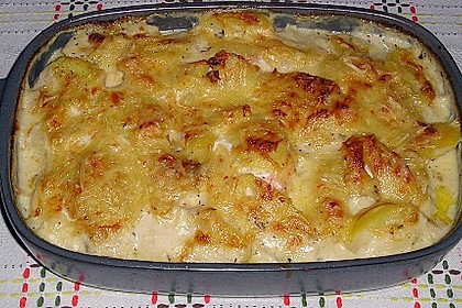 Kartoffelauflauf mit Lachs 1