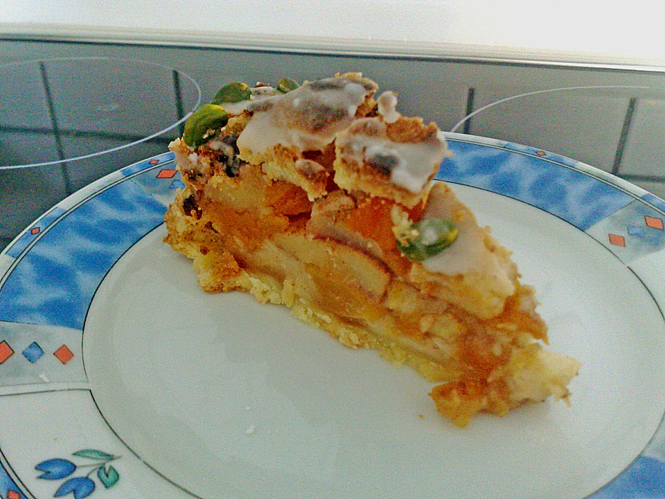 Gedeckter Apfelkuchen mit Marzipan und Zuckerguss von ulla2 | Chefkoch.de