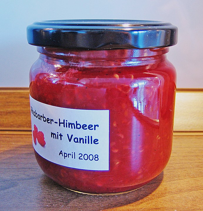 Rhabarber - Himbeer - Vanille - Marmelade von Käferblau | Chefkoch.de