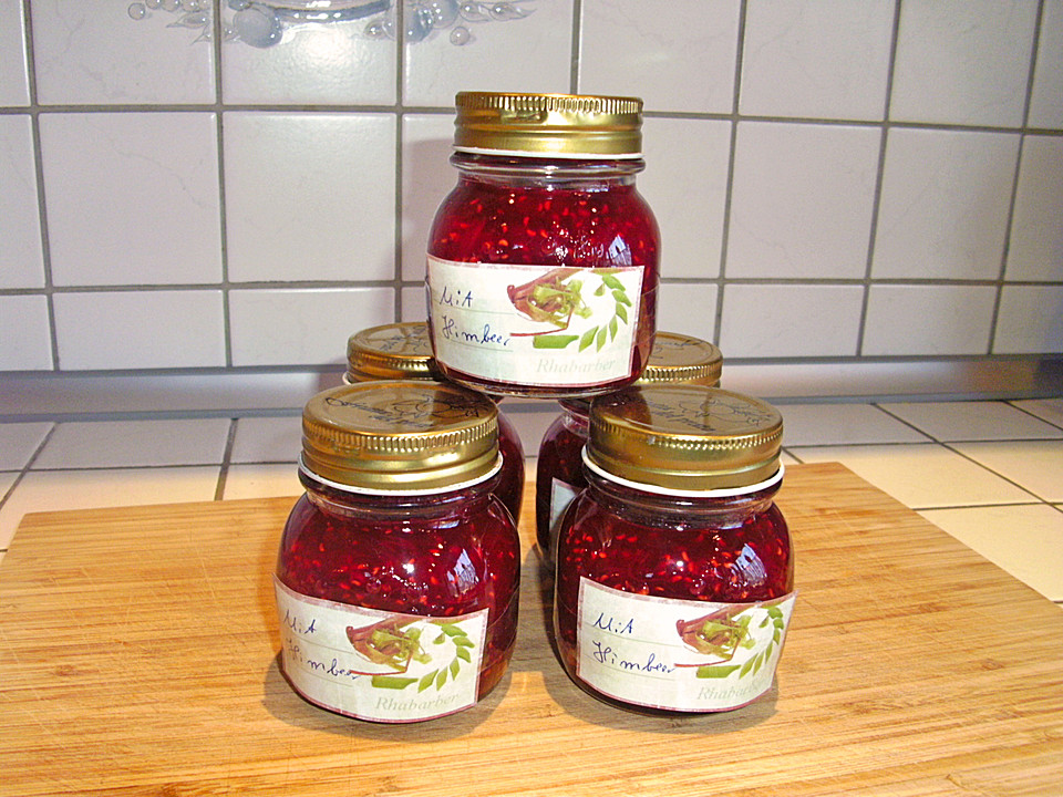 Rhabarber - Himbeer - Vanille - Marmelade von Käferblau | Chefkoch.de