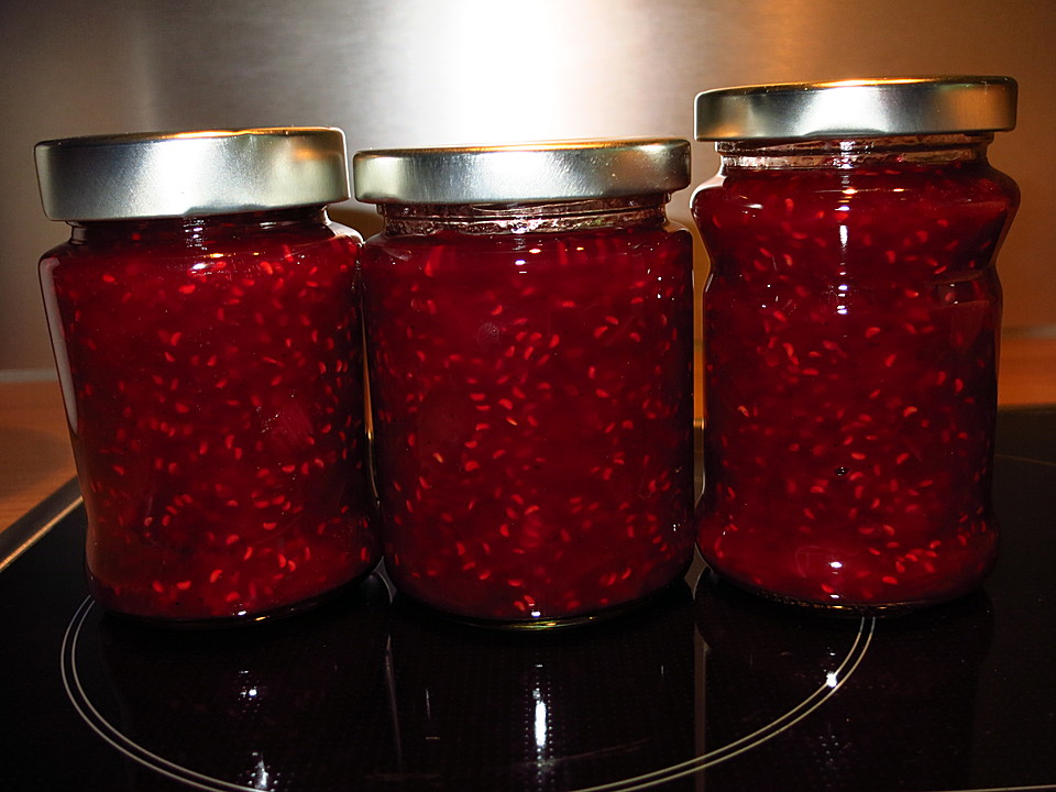 Rhabarber - Himbeer - Vanille - Marmelade von Käferblau | Chefkoch.de