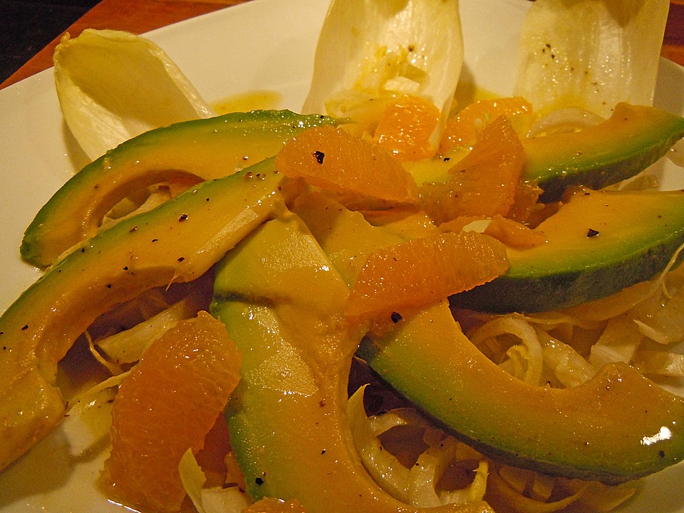 Avocado - Chicoree - Orangen - Salat von simply | Chefkoch.de