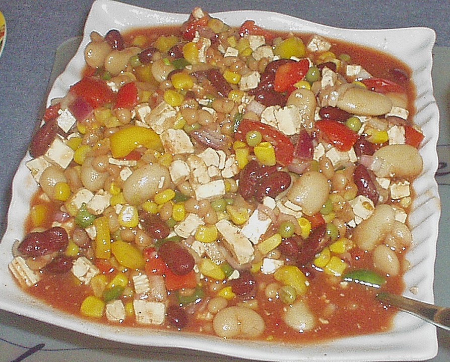 Bohnen - Schafskäse - Salat von Amely | Chefkoch.de