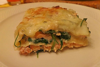 Leichte Spinat-Lachs-Lasagne 15