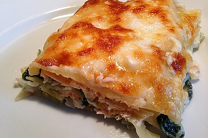 Leichte Spinat-Lachs-Lasagne 3